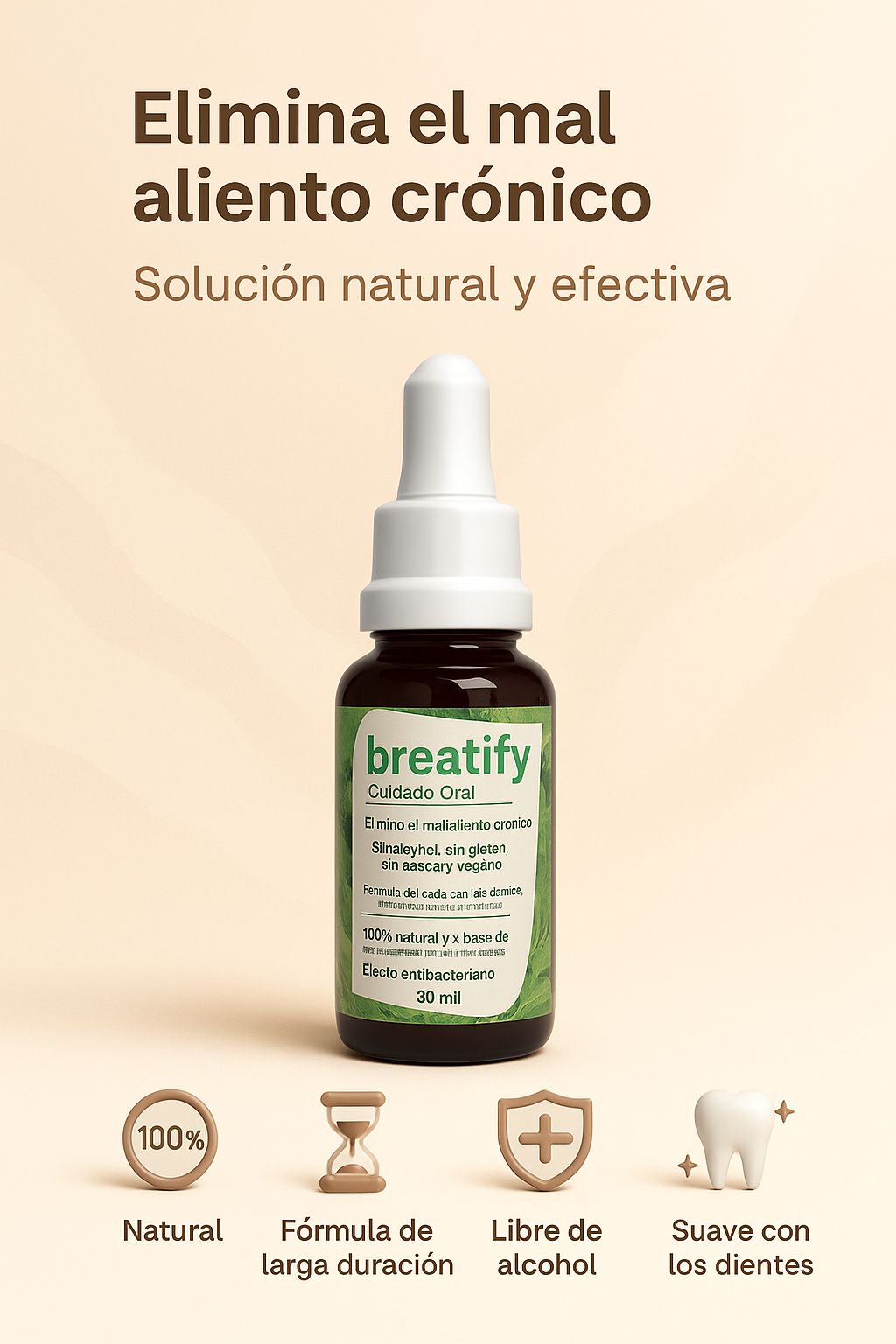 ¿Quieres un aliento fresco y una boca realmente limpia? llego BREATIFY 30ml