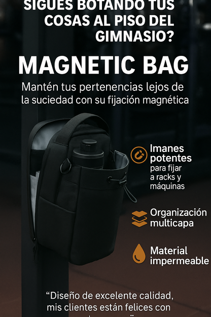 ADIOS A TUS COSAS EN EL PISO- MAGENTI BAG™  BOLSO MAGNETICO IMPERMEABLE GYM